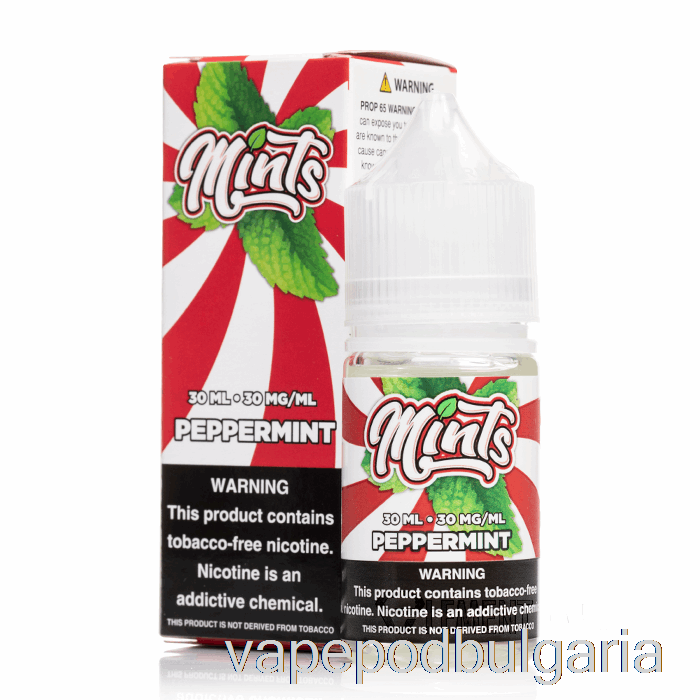 Vape 10000 Дръпки ментови соли - Mints Vape Co - 30ml 50mg